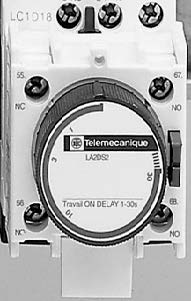 Schneider - LADS2 -Time delay auxiliary contact block, 1NO + 1NC, on delay 1-30 s